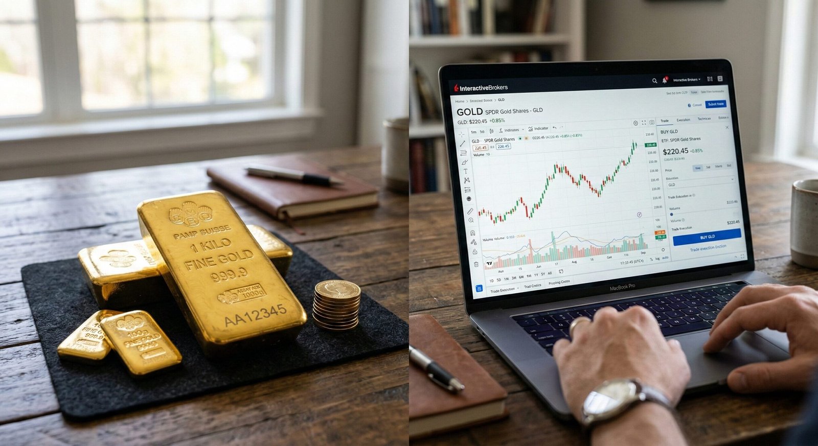 physical gold vs gold ETFs